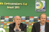 Fifa nunca cogitou paralisar a Copa das Confederações por questão de segurança, diz Blatter