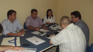 Durante reunião, estiveram presente os prefeitos de Juazeiro e Canudos