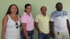 Os coordenadores Genilda Bahia, Luzia Dantas e Cléber da Silva levaram o fato ao conheceimento de Antonio Carlos, coord. regional