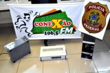 PF detém duas pessoas suspeitas de manter em funcionamento rádio clandestina