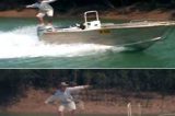 Polícia procura homem que ‘surfou’ em rio infestado de crocodilos