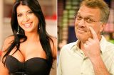 Priscila relembra paixão por Bial