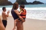 Gisele passa por susto em Fernando de Noronha