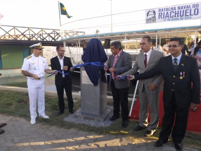 Evento de inauguração do busto do Marquês de Tamandaré