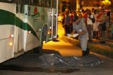 Idosa morre atropelada por ônibus