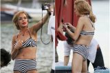 O bumbum horrível  de Lindsay Lohan chama atenção em dia de praia