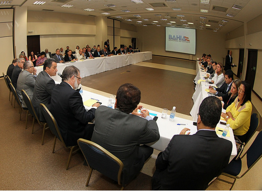 Durante a reunião com o governador (2)