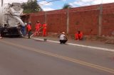 Avenida Irmã Dulce II está interditada para conclusão da obra Avenida Irmã Dulce II está interditada para conclusão da obra