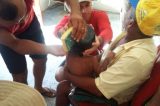 Menino de 1 ano prende panela na cabeça e é socorrido por bombeiros