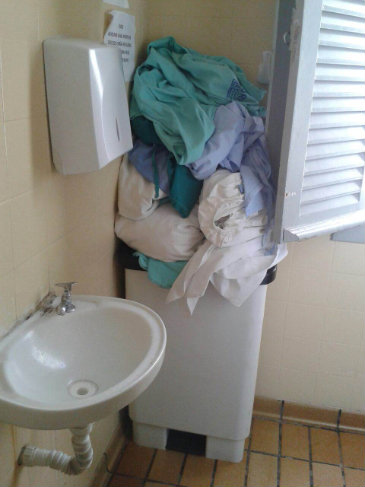 roupa suja hospital