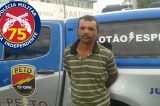 75ª CIPM realiza prisão de homem por tentativa de homicídio contra ex-mulher