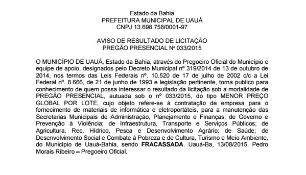 prefeitura de Uauá