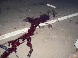 sangue na pista