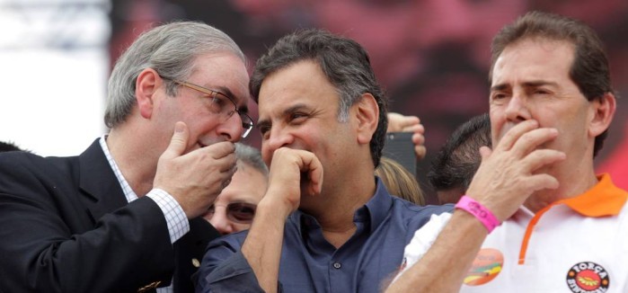 aecio, cunha e o pelego