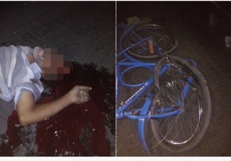 atropelado com bicicleta