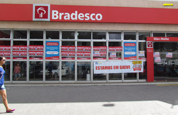 bradesco em greve