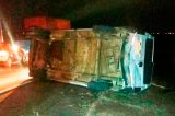 Homem morre e cinco ficam feridos em acidente na BR-116