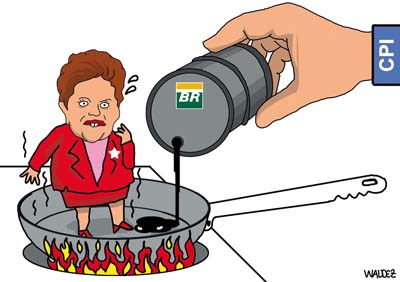 dilma sendo fritada