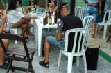 Jogadores do Flamengo com mulheres e bebida
