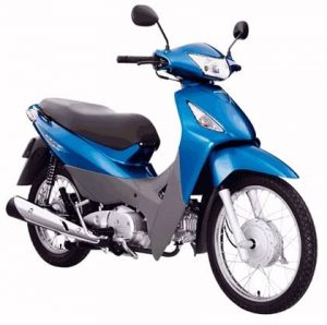 moto azul