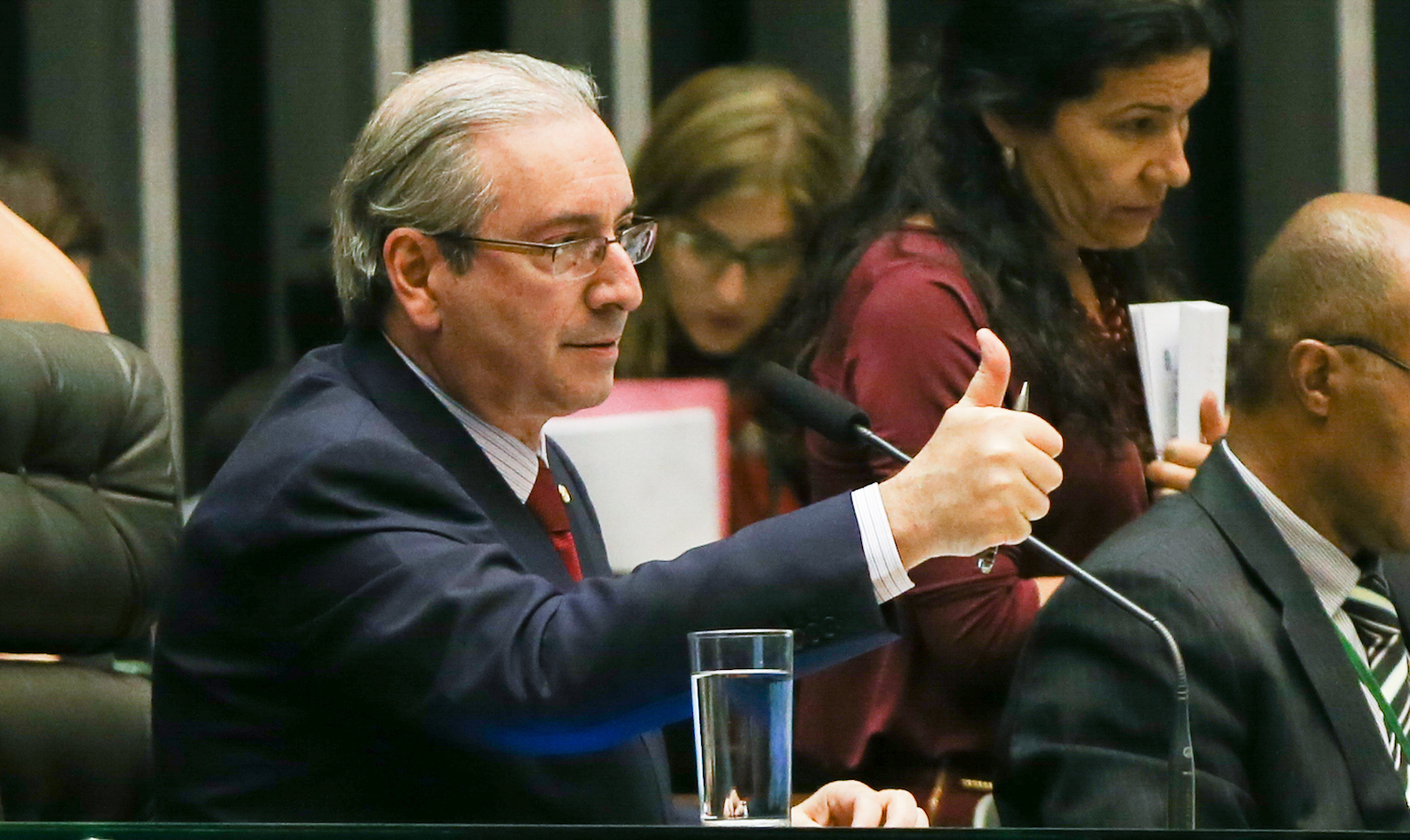 Brasília- DF 15-12-2015 Foto Lula Marques/Agência PT Deputado, Eduardo Cunha preside a sessão da câmara. Deputados votando.
