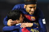 Neymar ganha seu primeiro título mundial com o Barcelona de Messi