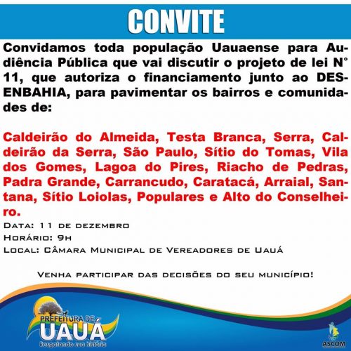 uaua convite
