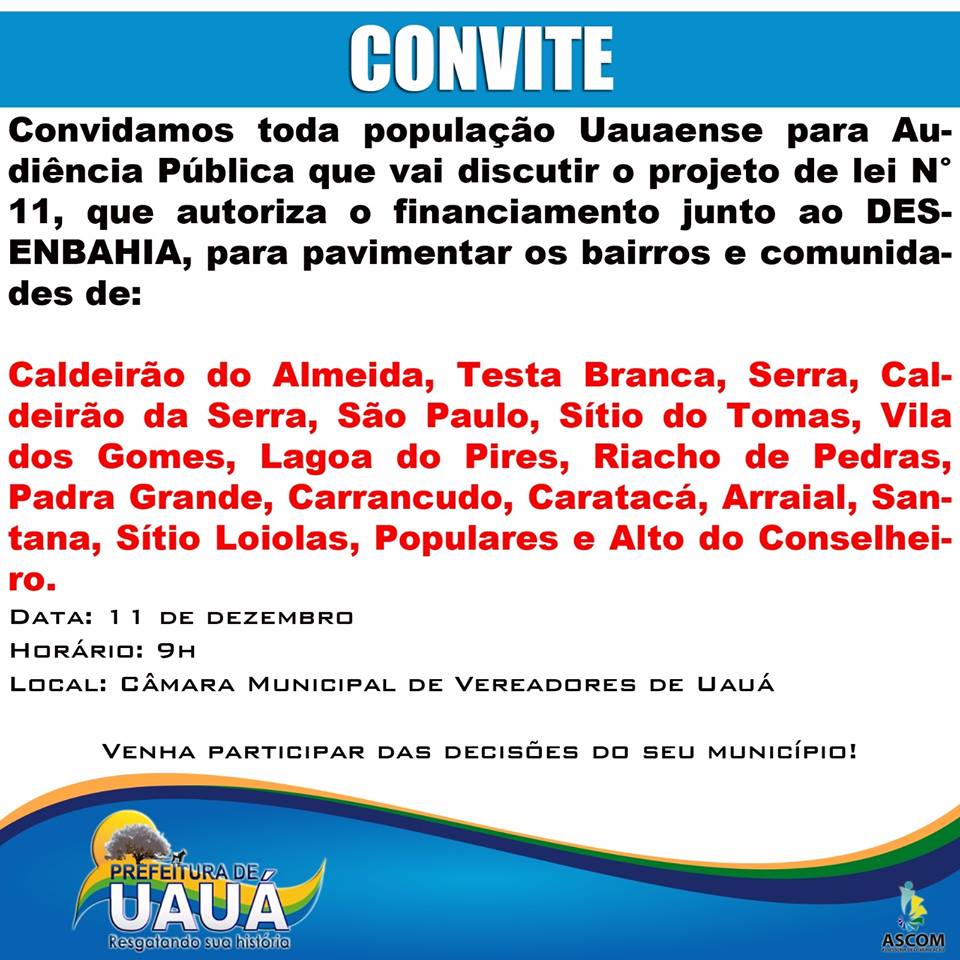 uaua convite