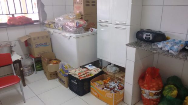 alimentos de desabrigados