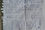 Presos fogem de cadeia no interior da Bahia e deixam bilhete desaforado