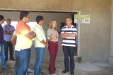 Lucia Giesta e o deputado, Paulo Rubem, visitaram o canteiro de obras da AME Jardim Amazonas