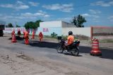 Sesp atende com tapa buraco a Avenida Benedito Almeida