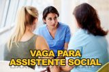 Vaga de emprego – Assistente Social