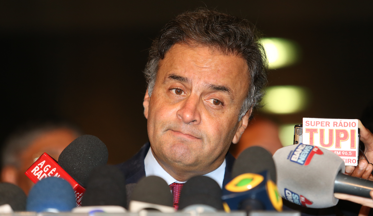 Brasília- DF 10-03-2016 Senador Aécio Neves durante entrevista no salão Azul do senado.Foto Lula Marques/Agência PT
