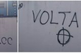 Pichação na sede do PCdoB pede volta do Grupo de Extermínio