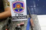 Operação Polígono do 5º BPM apreende duas armas de fogo