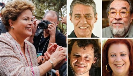 artistas com dilma