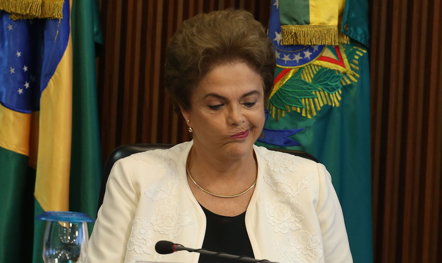 Brasil, BrasÌlia, DF, 04/03/2015. Retrato da presidente Dilma Rousseff durante reuni„o com governadores no Pal·cio do Planalto, em BrasÌlia, nesta sexta-feira (04/03/2016). - CrÈdito:ANDR… DUSEK/ESTAD√O CONTE⁄DO/AE/CÛdigo imagem:193274