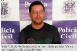 Falso policial é preso portando simulacro