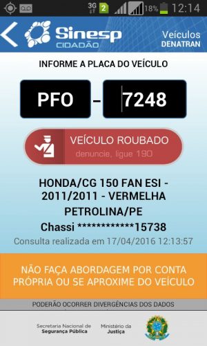 passagem pela policia