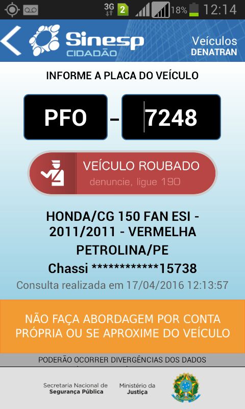passagem pela policia