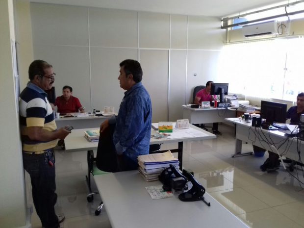 Marcos Palmeira com técnicos da Codevasf