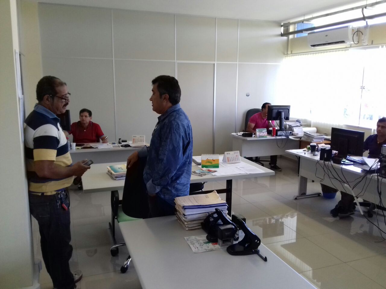 Marcos Palmeira com técnicos da Codevasf