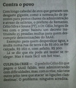 contra o povo