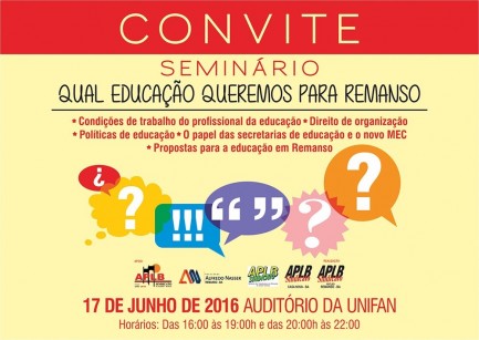 Convite seminário