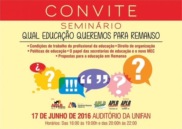 Convite seminário