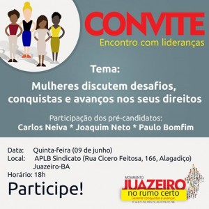 Juazeiro no rumo certo - Convite