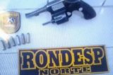Polícia apreende arma de fogo no Rodeadouro e homem alega que arma pertencia ao seu pai, já falecido