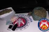 Policia prende dois menores por ato infracional de tráfico de drogas