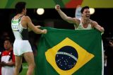 Brasil ganha prata com Diego Hypolito e bronze com Arthur Nory no solo Brasil ganha prata com Diego Hypolito e bronze com Arthur Nory no solo